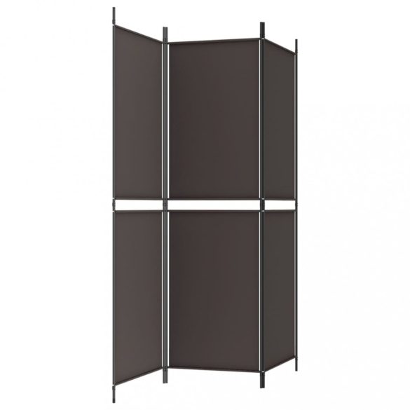 3 paneles barna szövet paraván 150 x 180 cm