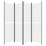 4 paneles fehér szövet térelválasztó 200x180 cm