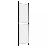 fehér 5 paneles paraván 250x180 cm szövet