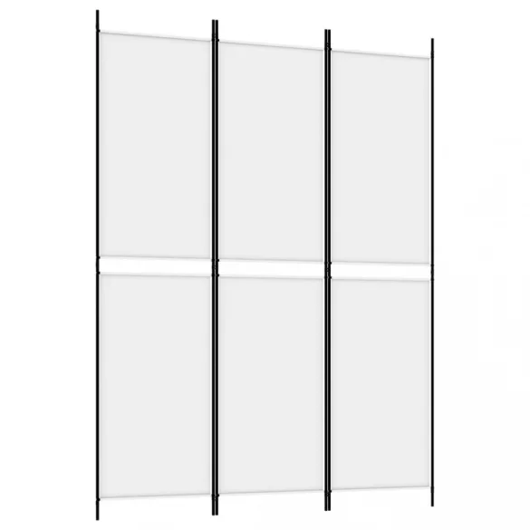 fehér 3 paneles szövetparaván 300x180 cm