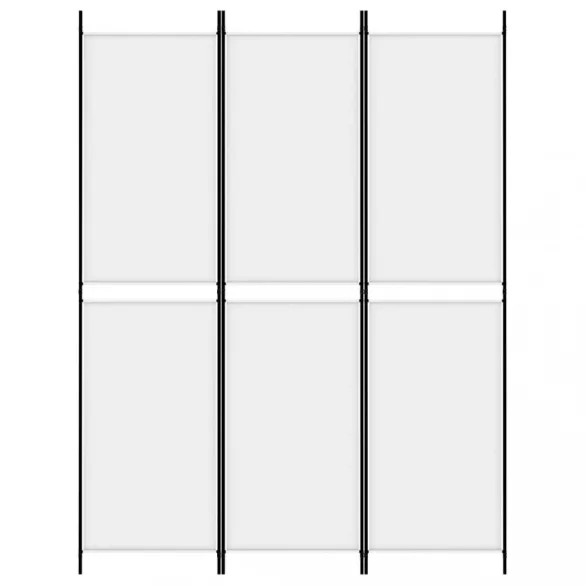 fehér 3 paneles szövetparaván 300x180 cm