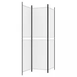 fehér 3 paneles szövetparaván 300x180 cm