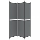 3 paneles antracitszürke szövet térelválasztó 150 x 200 cm