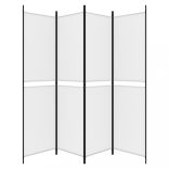 4 paneles fehér szövet térelválasztó 200 x 200 cm