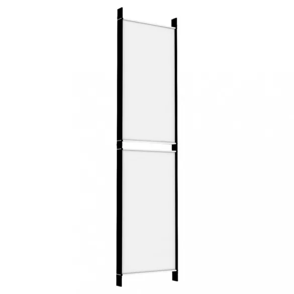 fehér 5 paneles paraván 250x200 cm szövet