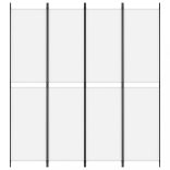 4 paneles fehér szövet térelválasztó 200x220 cm