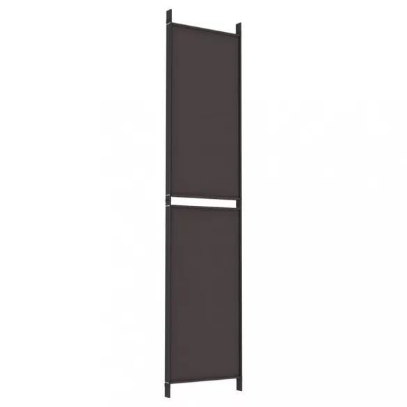 4 paneles barna szövet paraván 200x220 cm