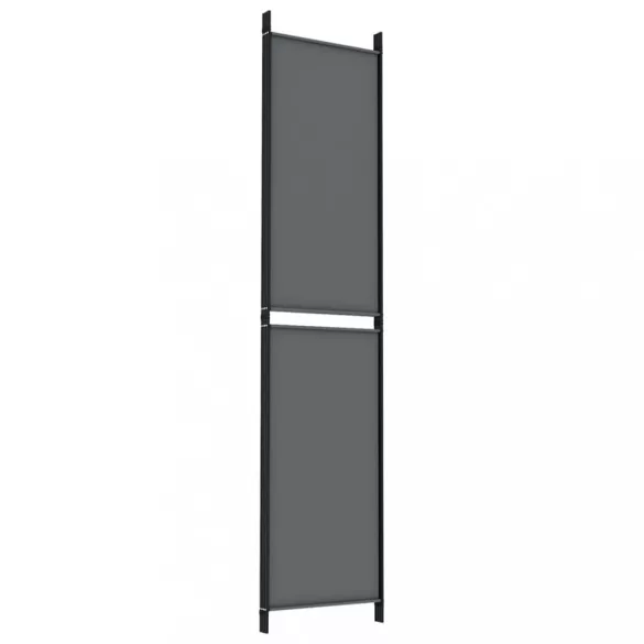 4 paneles antracitszürke szövet térelválasztó 200x220 cm