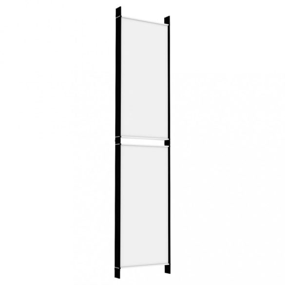 6 paneles fehér szövet térelválasztó 250 x 220 cm