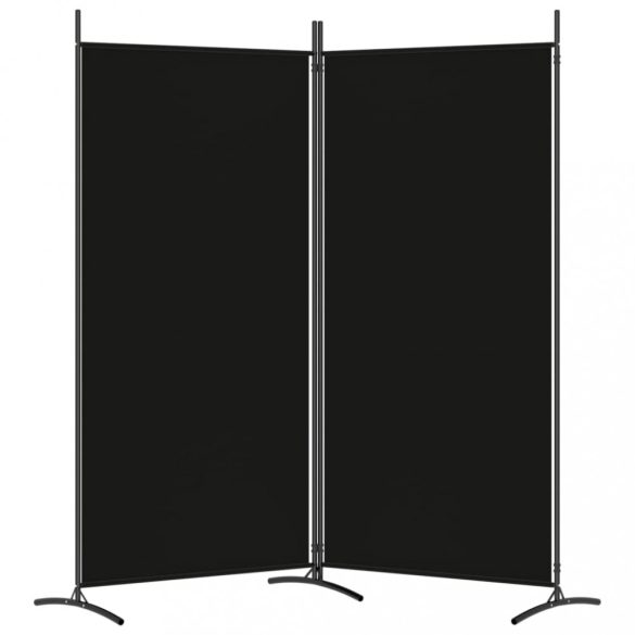2 paneles fekete szövet térelválasztó 175x180 cm