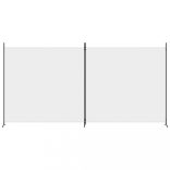 2 paneles fehér szövet térelválasztó 348x180 cm