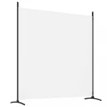 4 paneles fehér szövet térelválasztó 698x180 cm