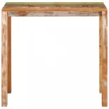 tömör újrahasznosított fa bárasztal 112 x 55 x 108 cm