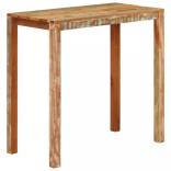tömör újrahasznosított fa bárasztal 112 x 55 x 108 cm