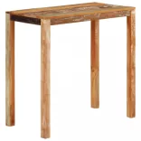 tömör újrahasznosított fa bárasztal 112 x 55 x 108 cm