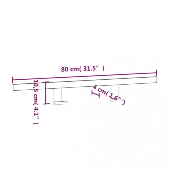 meleg fehér LED-es tükörlámpa 13 W 80 cm 3000 K