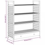 tömör diófa cipőállvány fiókkal 70 x 27 x 81 cm