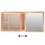 tömör diófa faliszekrény 80 x 17 x 34 cm