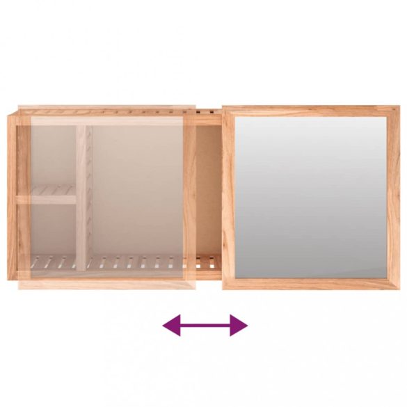 tömör diófa faliszekrény 80 x 17 x 34 cm