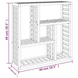 tömör diófa falipolc 49 x 15 x 49 cm
