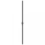 fekete matt üveg és alumínium beltéri ajtó 76 x 201,5 cm