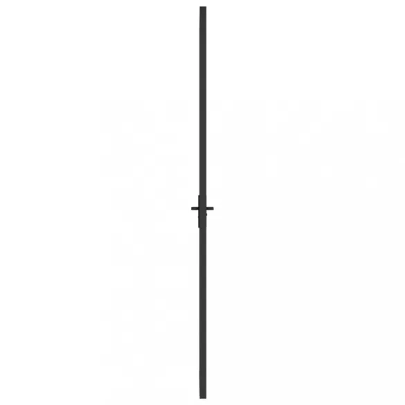 fekete ESG üveg és alumínium beltéri ajtó 93 x 201,5 cm