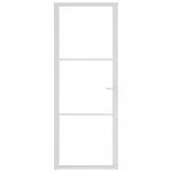 fehér ESG üveg és alumínium beltéri ajtó 76 x 201,5 cm