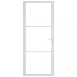 fehér ESG üveg és alumínium beltéri ajtó 83 x 201,5 cm