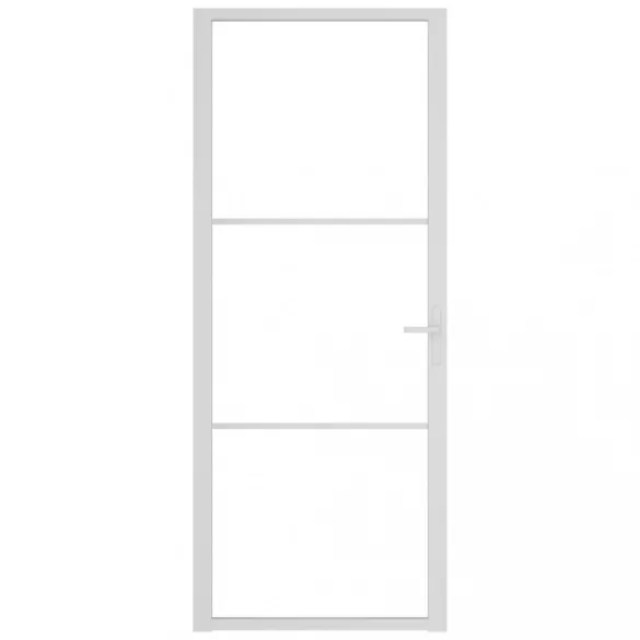 fehér ESG üveg és alumínium beltéri ajtó 83 x 201,5 cm