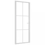 fehér ESG üveg és alumínium beltéri ajtó 83 x 201,5 cm