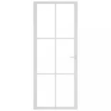 fehér ESG üveg és alumínium beltéri ajtó 83 x 201,5 cm