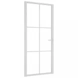 fehér ESG üveg és alumínium beltéri ajtó 93 x 201,5 cm