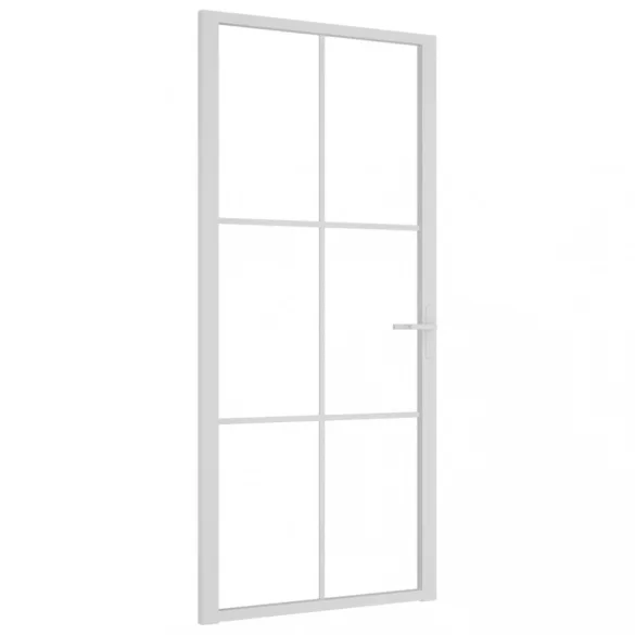 fehér ESG üveg és alumínium beltéri ajtó 93 x 201,5 cm