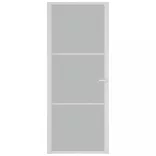 fehér matt üveg és alumínium beltéri ajtó 83 x 201,5 cm