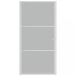 fehér matt üveg és alumínium beltéri ajtó 102,5 x 201,5 cm