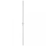 fehér matt üveg és alumínium beltéri ajtó 76 x 201,5 cm