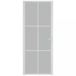 fehér matt üveg és alumínium beltéri ajtó 83 x 201,5 cm