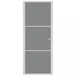 fehér ESG üveg és alumínium beltéri ajtó 83 x 201,5 cm