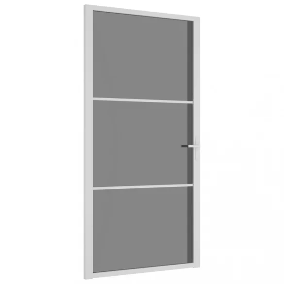 fehér ESG üveg és alumínium beltéri ajtó 102,5 x 201,5 cm