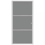 fehér ESG üveg és alumínium beltéri ajtó 102,5 x 201,5 cm