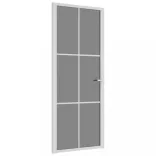 fehér ESG üveg és alumínium beltéri ajtó 83 x 201,5 cm