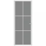 fehér ESG üveg és alumínium beltéri ajtó 83 x 201,5 cm