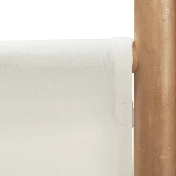 4 paneles összecsukható bambusz és vászon térelválasztó 160 cm