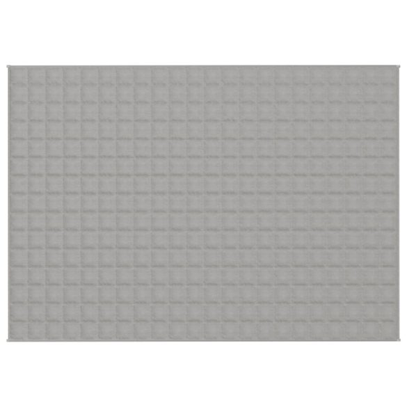 szürke szövet súlyozott takaró 155 x 220 cm 7 kg