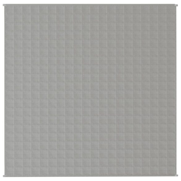 szürke szövet súlyozott takaró 200 x 200 cm 9 kg