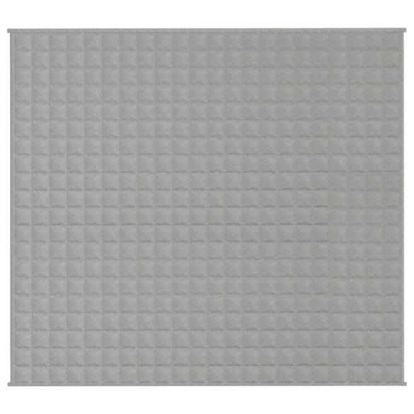 szürke szövet súlyozott takaró 200 x 225 cm 13 kg
