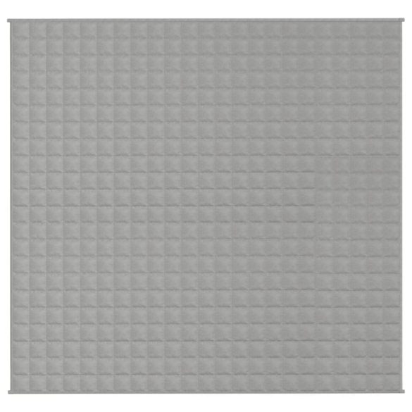 szürke szövet súlyozott takaró 220 x 235 cm 11 kg