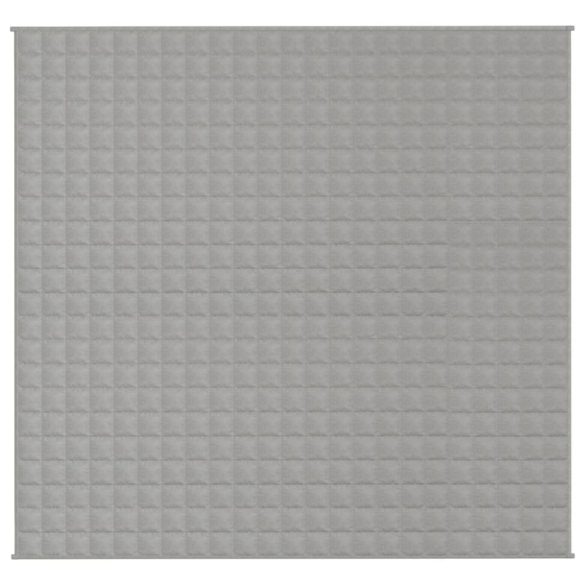 szürke szövet súlyozott takaró 220 x 235 cm 15 kg