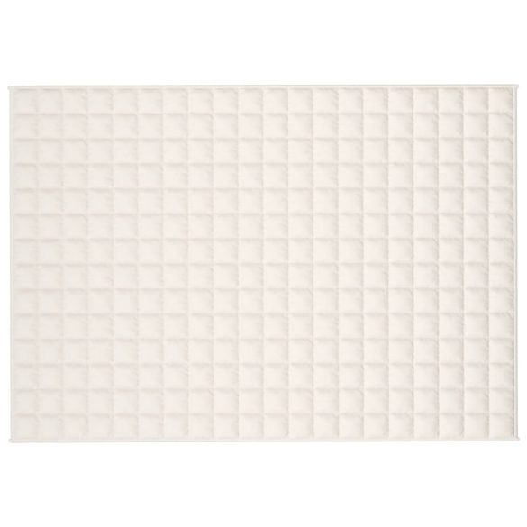 világos krémszínű szövet súlyozott takaró 138 x 200 cm 10 kg