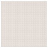 világos krémszínű szövet súlyozott takaró 200 x 200 cm 13 kg